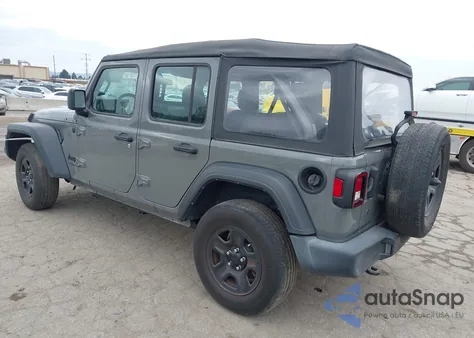 2022 Jeep Wrangler Unlimited Sport 4X4 из США, поврежденный, VIN 1C4HJXDG8NW126143
